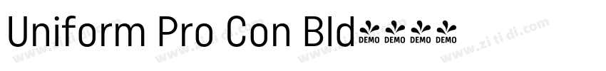 Uniform Pro Con Bld字体转换